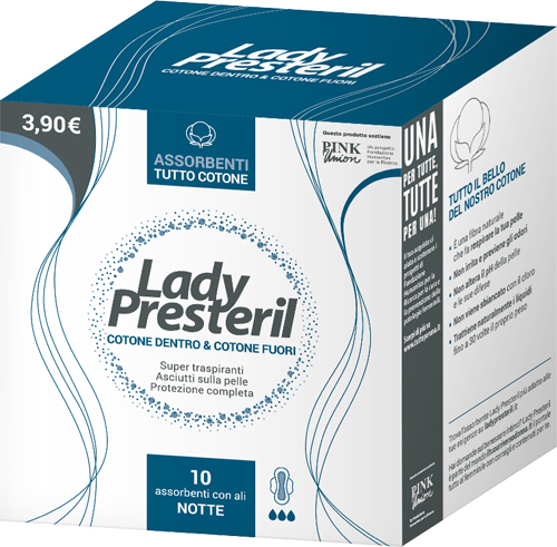 LADY PRESTERIL COTONE DENTRO & COTONE FUORI 10 ASSORBENTI CON ALI NOTTE PROMO - farmascienza.it