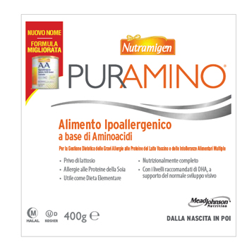 NUTRAMIGEN PURAMINO BARATTOLO 400 G - farmascienza.it