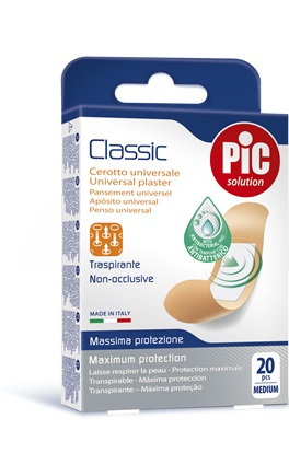 CEROTTO PIC CLASSIC 19X72 MM ANTIBATTERICO 20 PEZZI - farmascienza.it