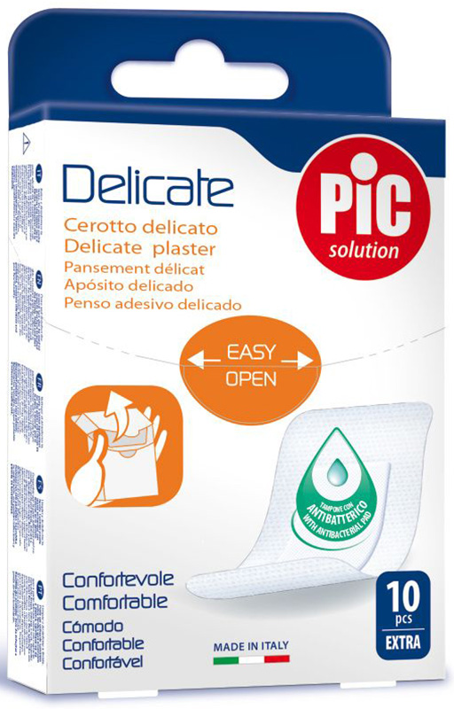 CEROTTO PIC DELICATE EXTRA ANTIBATTERICO 10 PEZZI - farmascienza.it