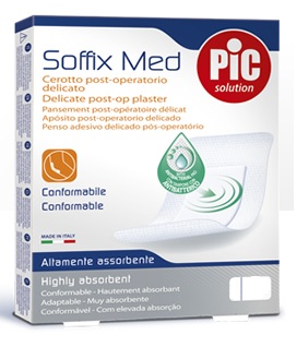 CEROTTO PIC SOFFIX MED IN TNT CON TAMPONE CENTRALE ASSORBENTE STERILE MONOUSO 30X10 CM STERILI ANTIBATTERICO 3 PEZZI - farmascienza.it