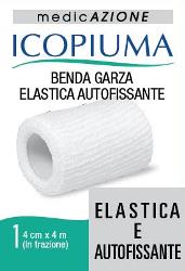 ICOPIUMA BENDA GARZA ELASTICA AUTOFISSANTE CM 4X4 MT - farmascienza.it