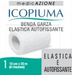 BENDA GARZA ELASTICA ICOPIUMA AUTOFISSANTE CM 10 X 20 MT - farmascienza.it