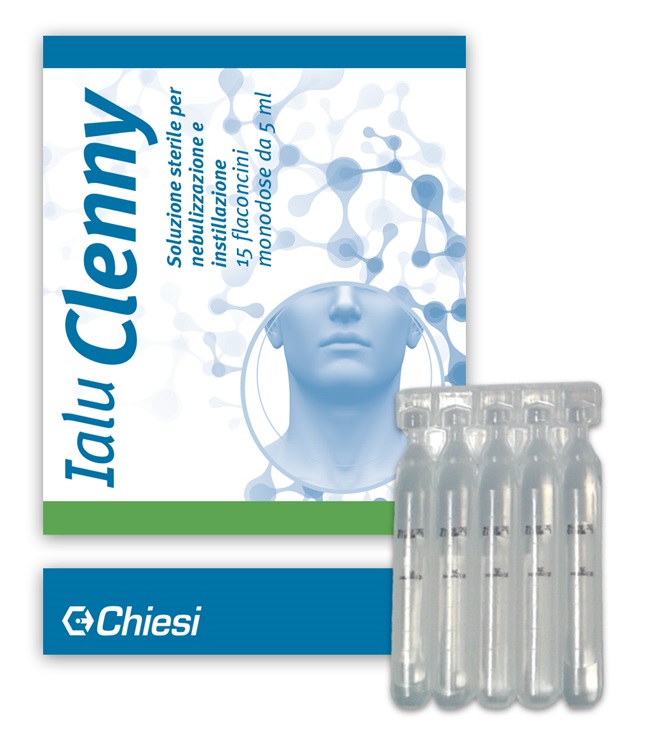 IALU CLENNY 15 FLACONCINI 5 ML SOLUZIONE STERILE PER NEBULIZZAZIONE E INSTILLAZIONE CON ACIDO IALURONICO - farmascienza.it
