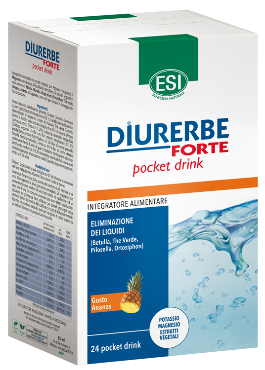 ESI DIURERBE FORTE POCKET DRINK ANANAS 24 X 20 ML - farmascienza.it