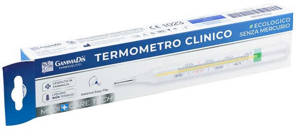 TERMOMETRO CLINICO ECOLOGICO SENZA MERCURIO 1 PEZZO MEDICARE - farmascienza.it