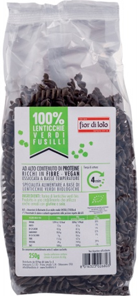 FUSILLI DI LENTICCHIE VERDI BIO 250 G - farmascienza.it