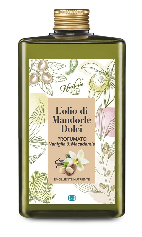 HUILERIE L'OLIO DI MANDORLE DOLCI PROFUMATO VANIGLIA & MACADAMIA 300 ML - farmascienza.it