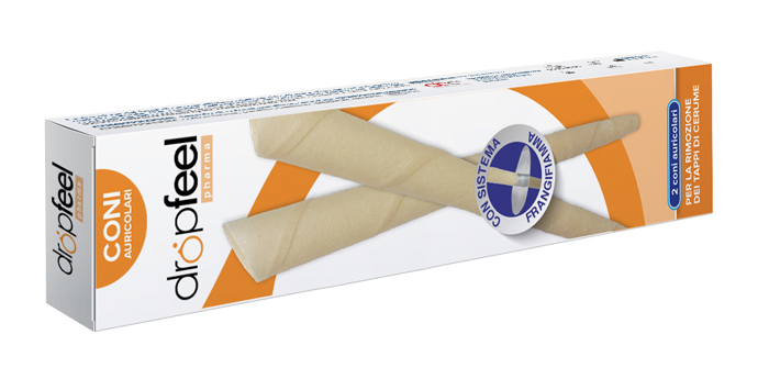 DROPFEEL PHARMA CONI AURICOLARI CON SISTEMA FRANGIFIAMMA 2 PEZZI - farmascienza.it