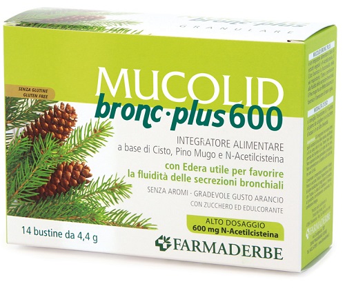 MUCOLID BRONC 600 PLUS 14 BUSTINE GRANULARE - farmascienza.it