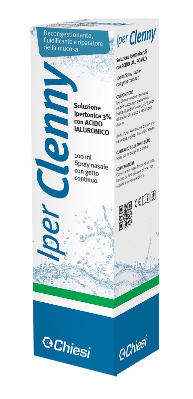 IPER CLENNY SPRAY NASALE EROGAZIONE CONTINUA SOLUZIONE IPERTONICA CON ACIDO IALURONICO 100 ML - farmascienza.it