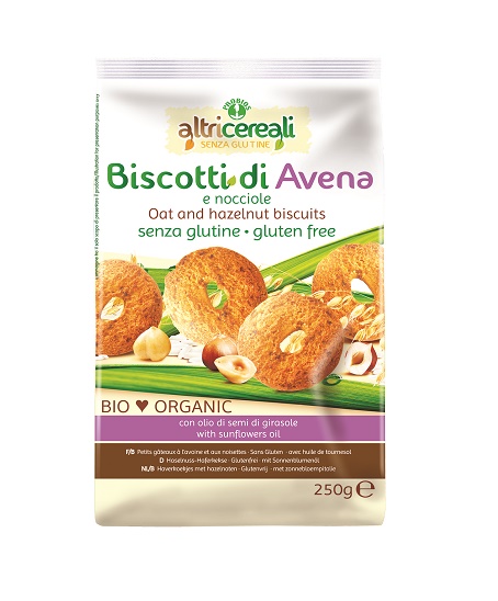 ALTRICEREALI BISCOTTI ALL'AVENA/NOCCIOLE BIO 250 G - farmascienza.it