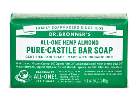 DR BRONNER'S BAR SOAP ALMOND 140 G - farmascienza.it