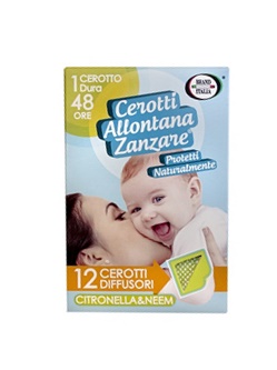 CEROTTI DIFFUSORI CITRONELLA & NEEM 12 PEZZI - farmascienza.it