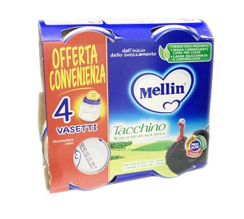 MELLIN OMOGENEIZZATO TACCHINO 4X80 G - farmascienza.it
