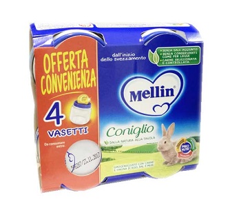 MELLIN OMOGENEIZZATO CONIGLIO 4X80 G - farmascienza.it