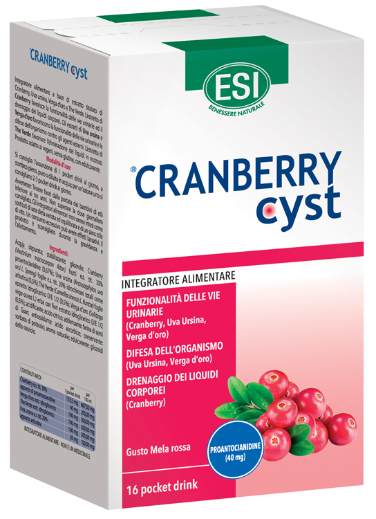 ESI CRANBERRY CYST POCKET DRINK 16 BUSTINE - farmascienza.it