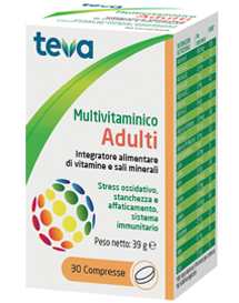 MULTIVITAMINICO ADULTI TEVA 30 COMPRESSE 30 G - farmascienza.it