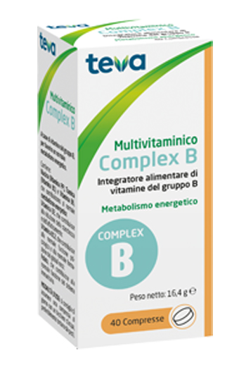 MULTIVITAMINICO COMPLEX B TEVA 40 COMPRESSE 16,4 G - farmascienza.it