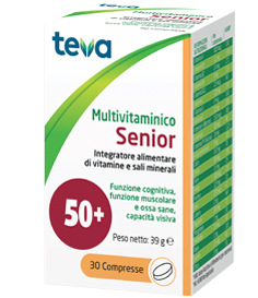 MULTIVITAMINICO SENIOR TEVA 30 COMPRESSE 39 G - farmascienza.it