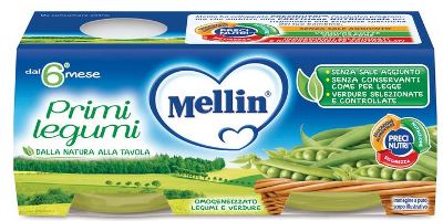 MELLIN OMOGENEIZZATO PRIMI LEGUMI 2 X 80 G - farmascienza.it
