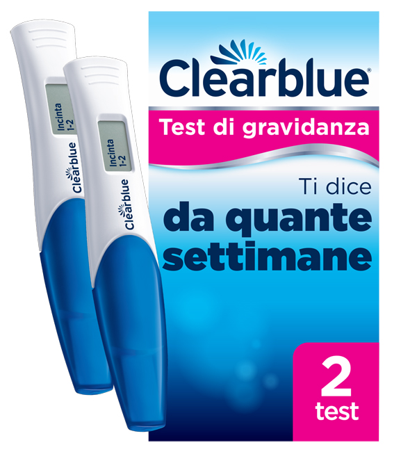 TEST DI GRAVIDANZA CLEARBLUE CON INDICATORE DELLE SETTIMANE 2 PEZZI - farmascienza.it