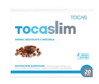 TOCASLIM CREMA DI CIOCCOLATO E NOCCIOLA 20 BUSTE DA 18 G - farmascienza.it