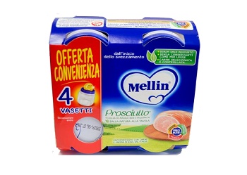 MELLIN OMOGENEIZZATO PROSCIUTTO 4 X 80G - farmascienza.it