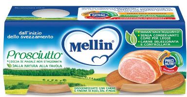 MELLIN OMOGENEIZZATO PROSCIUTTO 2 PEZZI X 80 G - farmascienza.it