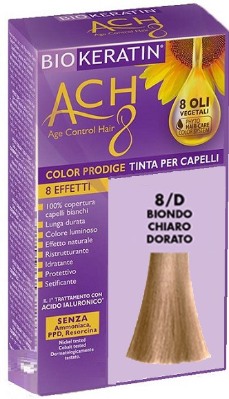 BIOKERATIN ACH8 COLOR PRODIGE 8/D BIONDO CHIARO DORATO - farmascienza.it