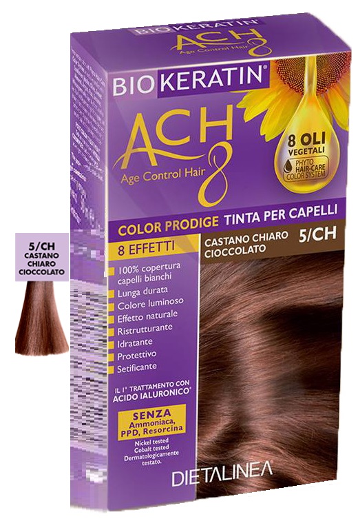 BIOKERATIN ACH8 COLOR PRODIGE 5/CH CASTANO CHIARO CIOCCOLATO - farmascienza.it