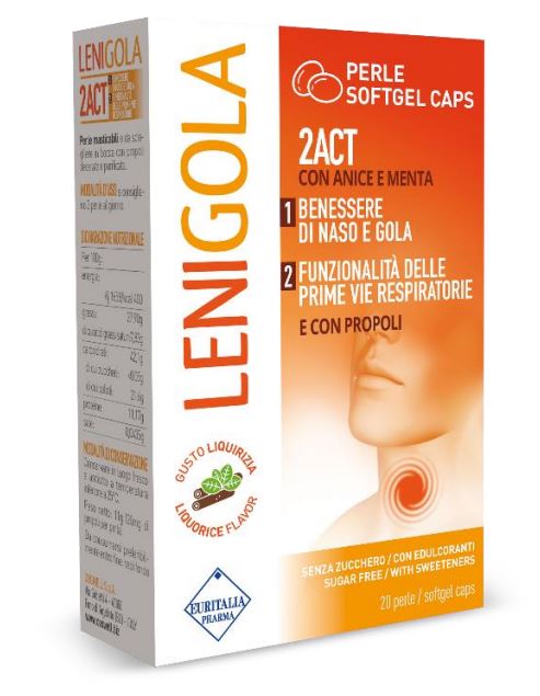 LENIGOLA 20 PERLE SOFTGEL CAPS LIQUIRIZIA - farmascienza.it