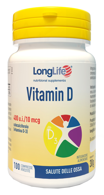 LONGLIFE VITAMINA D3 400UI 100 COMPRESSE - farmascienza.it