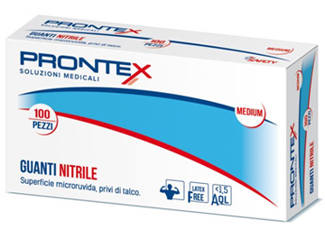 PRONTEX GUANTO IN NITRILE SENZA POLVERE M 7/8 100 PEZZI - farmascienza.it