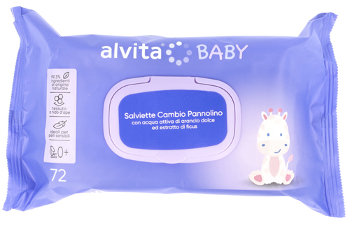 ALVITA BABY SALVIETTE CAMBIO PANNOLINO 72 PEZZI - farmascienza.it