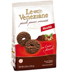 LE VENEZIANE BISCOTTI CACAO/NOCCIOLA 250 G - farmascienza.it
