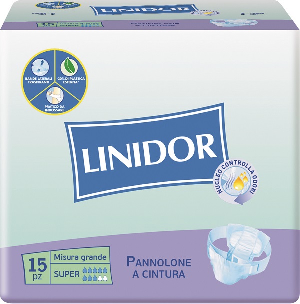 PANNOLONE LINIDOR PERFECT CARE SUPER A CINTURA MG 15 PEZZI - farmascienza.it