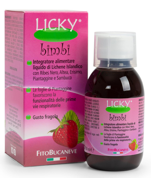 LICKY BIMBI SCIROPPO FRAGOLA 150 ML - farmascienza.it