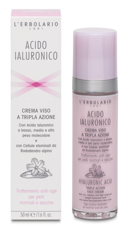 ACIDO IALURONICO CREMA VISO A TRIPLA AZIONE TRATTAMENTO ANTIAGE PELLI NORMALI E SECCHE 50 ML - farmascienza.it
