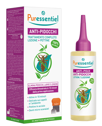 LOZIONE ANTIPIDOCCHI 100 ML + PETTINE PURESSENTIEL - farmascienza.it