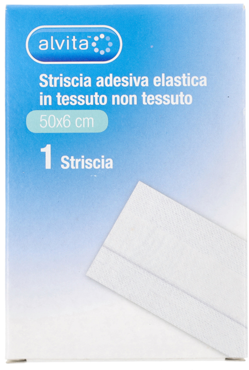 GARZA ALVITA IN TESSUTO NON TESSUTO ESTENSIBILE BIANCO 50X6CM - farmascienza.it
