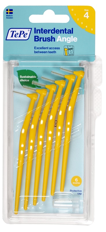 TEPE ANGLE SCOVOLINO GIALLO 0,7MM 6 PEZZI - farmascienza.it