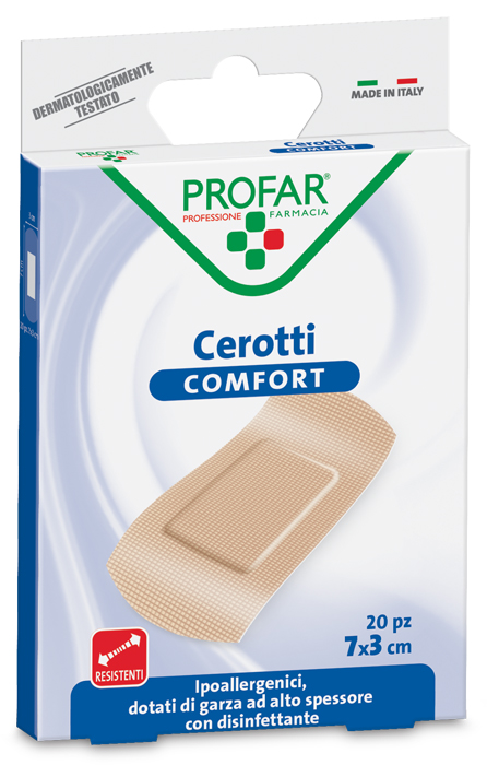 COMFORT CEROTTO GRANDE 7X3 CM PROFAR 20 PEZZI - farmascienza.it