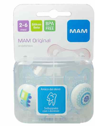 MAM ORIGINAL SUCCHIETTO 2-6 MESI SILICONE CONFEZIONE SINGOLA - farmascienza.it