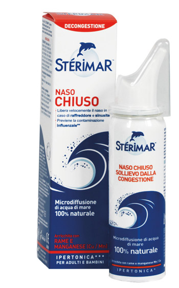 STERIMAR IPERTONICO NASO CHIUSO RAME E MANGANESE SPRAY 50 ML - farmascienza.it