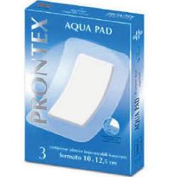 GARZA COMPRESSA PRONTEX AQUA PAD 10X12,5 CM 3 PEZZI - farmascienza.it