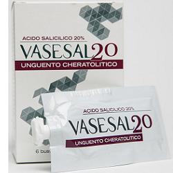 VASESAL 20 6 BUSTINE PLURIDOSE DA 5 ML UNGUENTO CHERATOLITICO - farmascienza.it