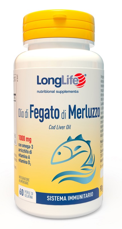 LONGLIFE OLIO FEGATO MERLUZZO 1000 MG 60 PERLE - farmascienza.it