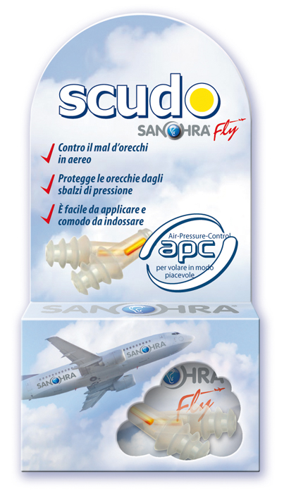 SCUDO SANOHRA FLY FILTRO AURICOLARE 2 PEZZI - farmascienza.it