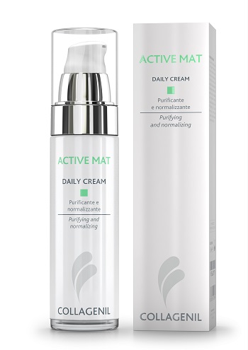 COLLAGENIL ACTIVE MAT DAILY CREAM SEBOREGOLATRICE/PURIFICANTE PER LA PELLE DEL VISO FLACONE 50 ML - farmascienza.it